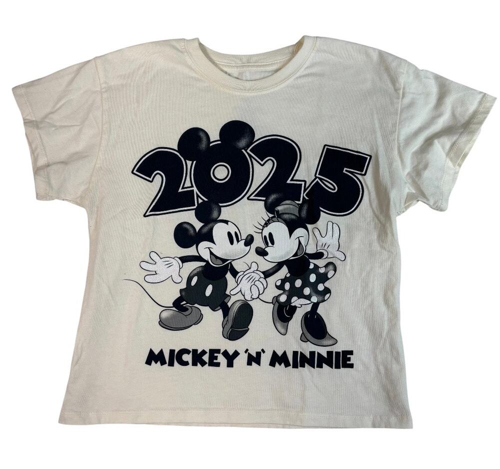 DISNEY 2025 Mickey 'N' Minnie Fashion Ivory Tee